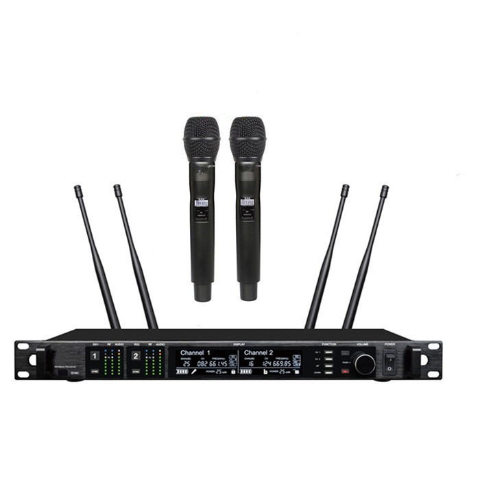 AD4D KSM9 True Diversity 600mhz / 900mhz condenser handhold uhf Stage Dual Channel Receiver outdoor best wireless microphone