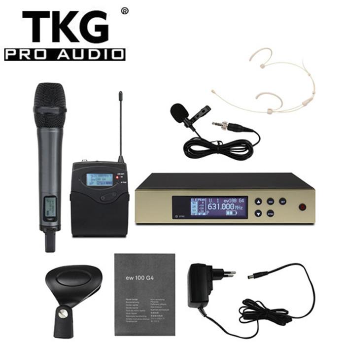 TKG EW100 G4 EW135 G4 Professional handhold headset lavalier wireless microphone professional microphone system wireless