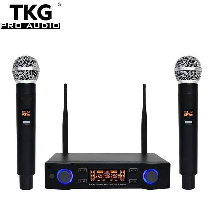 TKG TkGU58A 650-680MHz professional wireless karaoke sound system handheld UHF Dynamic Capsule enping cheap wireless microphone