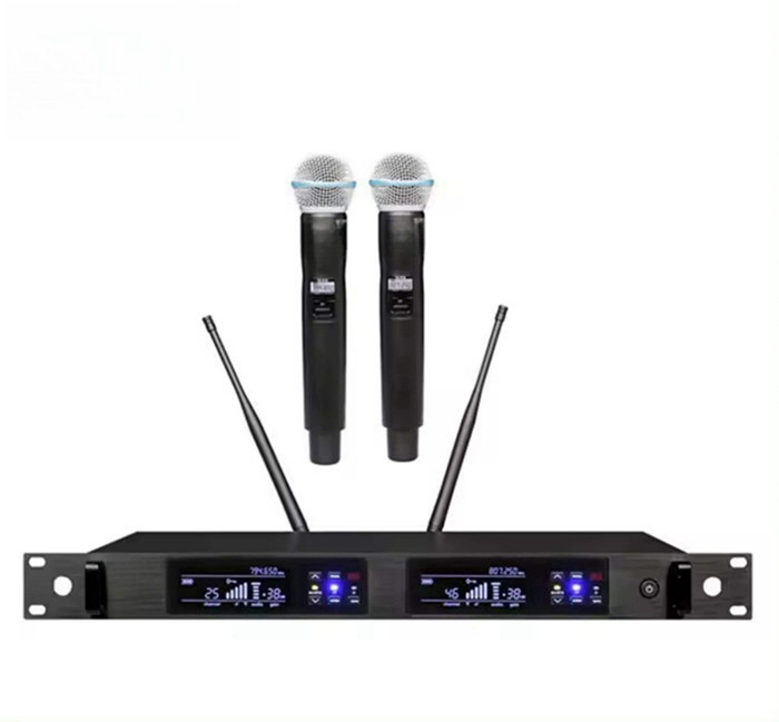 QLX-24D True Diversity 626-668mhz 780-822mhz dual channel microphone system wireless wireless microphone professional