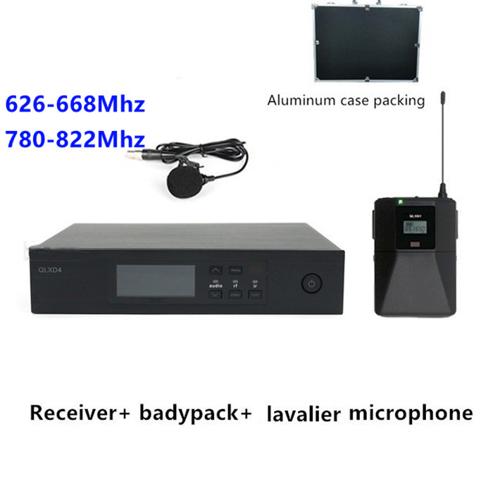 QLXD4 professional stage ktv home audio equipment performance wireless lavalier wireless lapel microphone mic