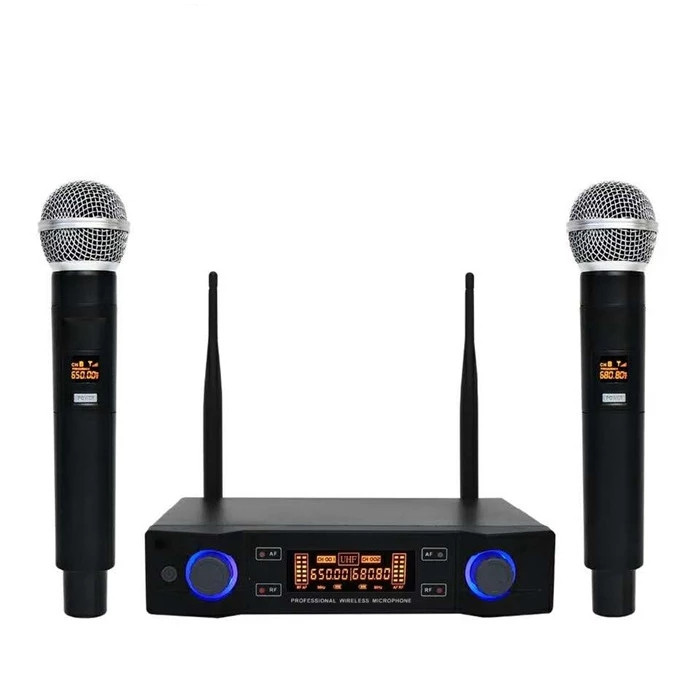 TkGU58A 650-680MHz professional wireless karaoke sound system handheld UHF Dynamic Capsule enping cheap wireless microphone