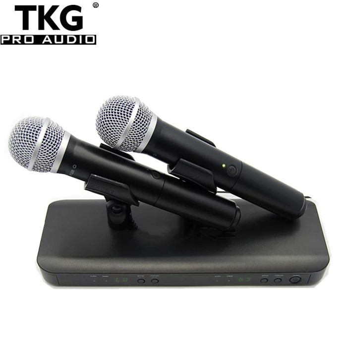 TKG BLX8 BLX288 Beta58a Karaoke Stage Performance Dual Channel Vocal Mic Wireless Microphone BLX288/PG58
