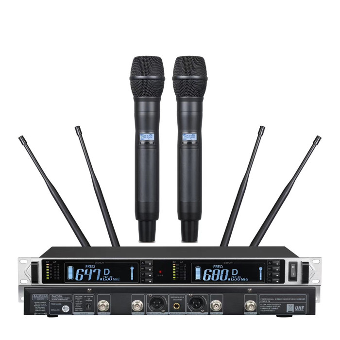 UR-3500 TURE DIVERSITY 640-690MHz uhf dual-channel wireless microphone system professional wireless microphone