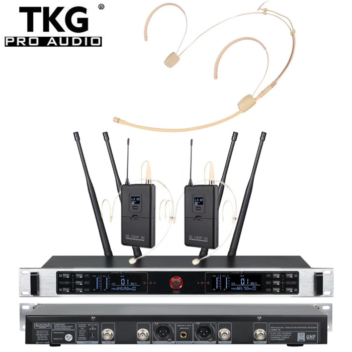 TKG TURE DIVERSITY 640-690MHz UR-3000-H head wireless microphone headset