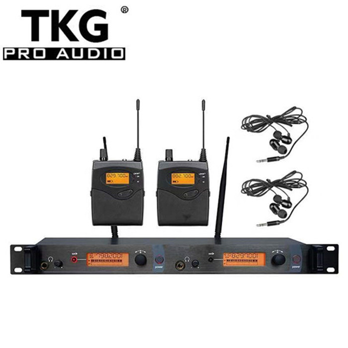 TKG SR-2050 best Mono receiver In Ear Monitor System 2 Channel Monitoring with in earphone wireless wireless stage monitor