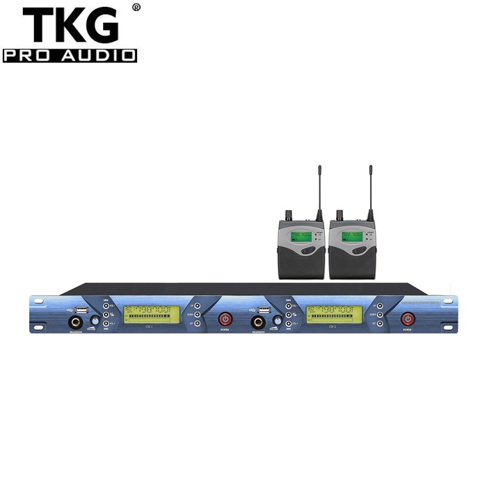 TKG BK5102 audio UHF iem audio sound professional in ear monitor system stage sound wireless in-ear monitor system for sale