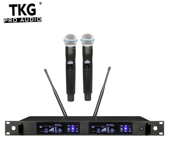 TKG QLX-24D True Diversity 626-668mhz 780-822mhz dual channel microphone system wireless wireless microphone professional
