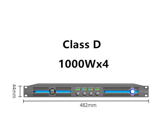 CT 4.10 hot sale 1000 watt 1000W 4 channels Digital 1U class d power Amplifier professional for full range speaker subwoofer