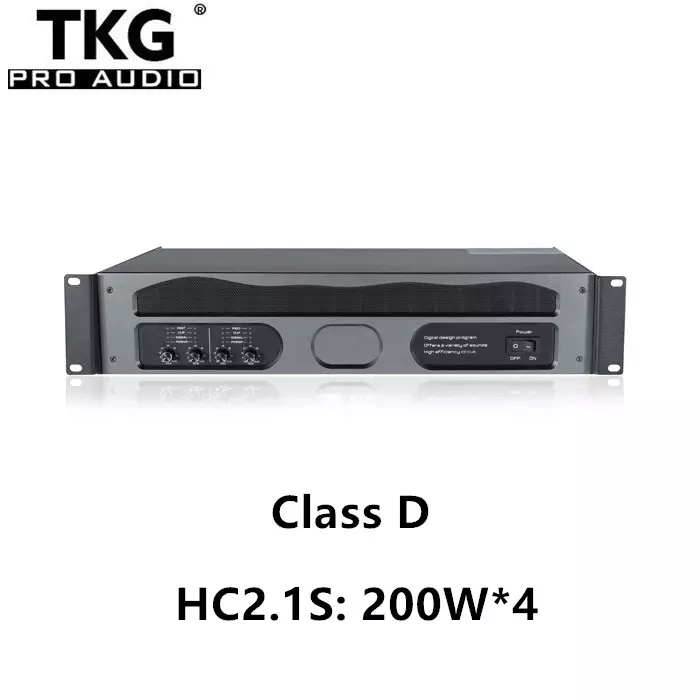 TKG HC2.1S 200watt 200W professional audio amplifier for sale 2U class d 4 channel amplifier