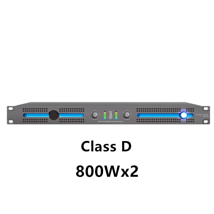 CT2.08 Professional 2 channels 800watt 800W digital 1u amplifier professional class d