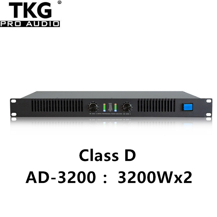 TKG AD-3200 RMS 3200W 1u high power digital power amplifier