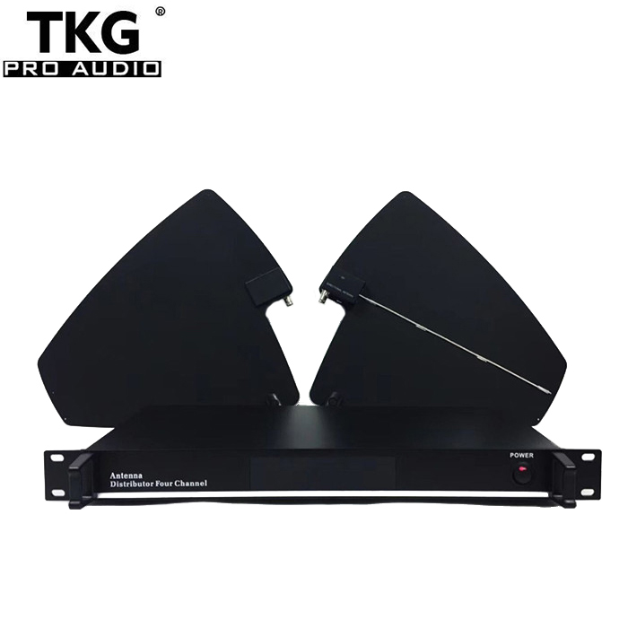 TKG Digital-9000 400 meters sound system 500MHz-950MHz Four Channel UHF wireless Microphone antenna splitter Antenna Distributor