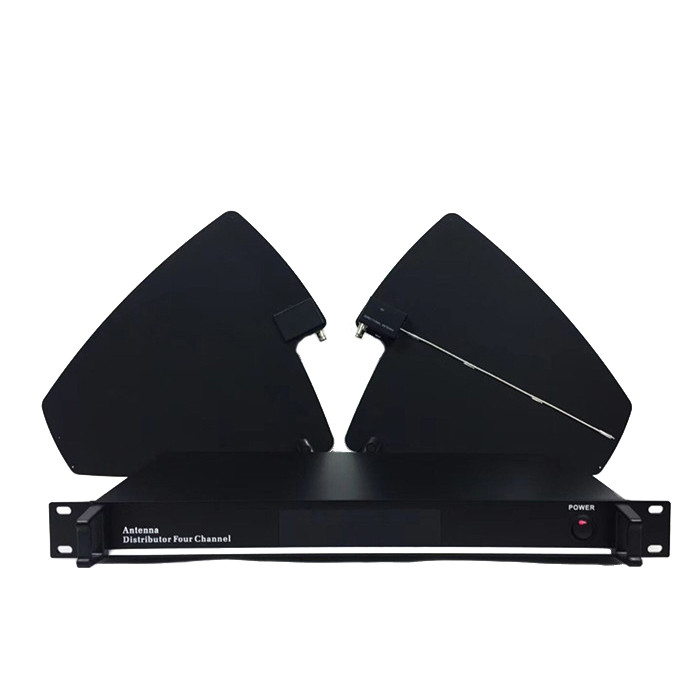 Digital-9000 400 meters sound system 500MHz-950MHz Four Channel UHF wireless Microphone antenna splitter Antenna Distributor
