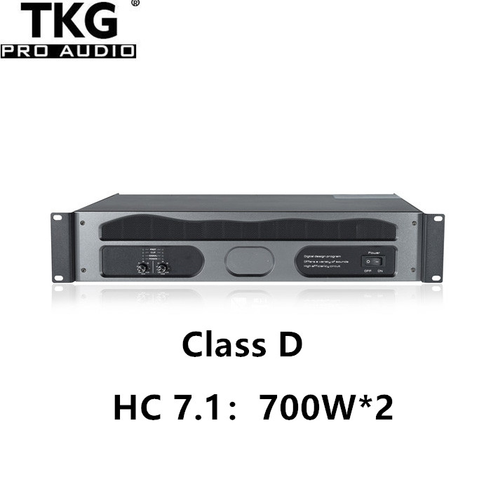 TKG HC 7.1 RMS 700watt 700W 2U class d amplifier audio power amplifier