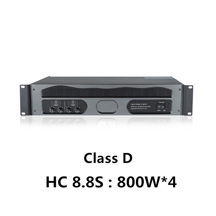HC8.8S 800watt 800W 4 channel class d audio power amplifier professional power amplifiers