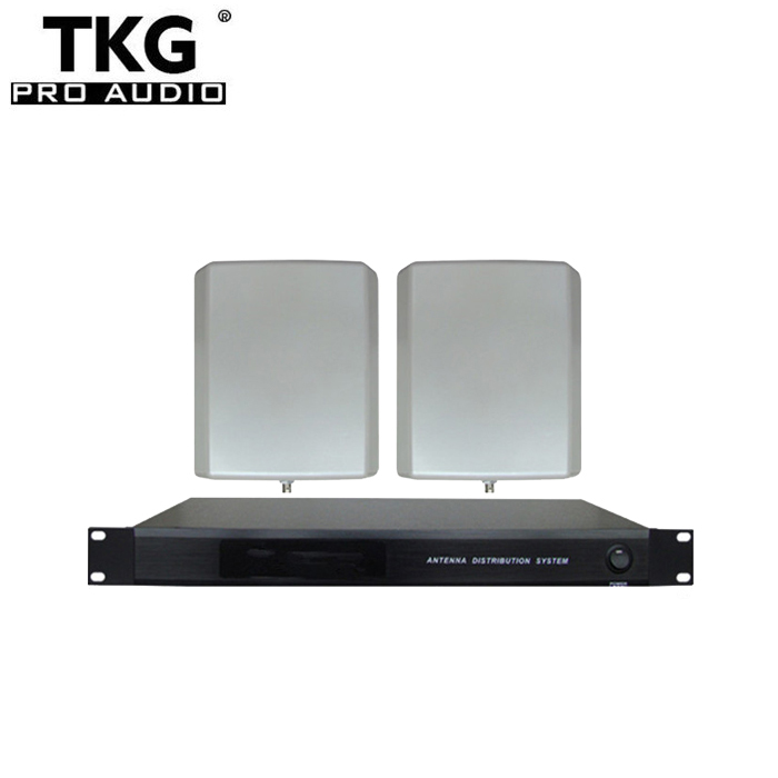 TKG TKG-860 waterproof outdoor stage performance UHF antenna distributor distribution splitter amplifier for wireless microphone system