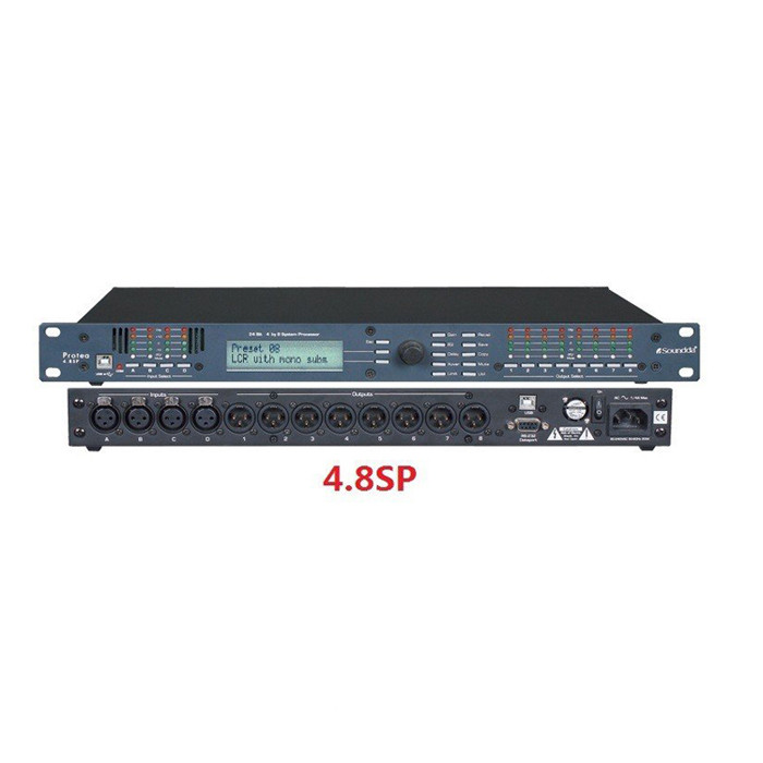 DSP Digital performance Karaoke processor 4.8SP 4 In and 8 Output ktv karaoke processor for speaker
