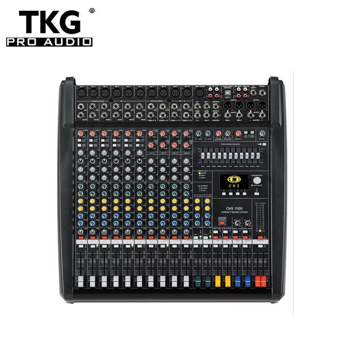 TKG CMS1000 CMS1000-3 with Plastic cover Dual DSP Effects audio Mixer dj audio mixer Professional Mixing Console