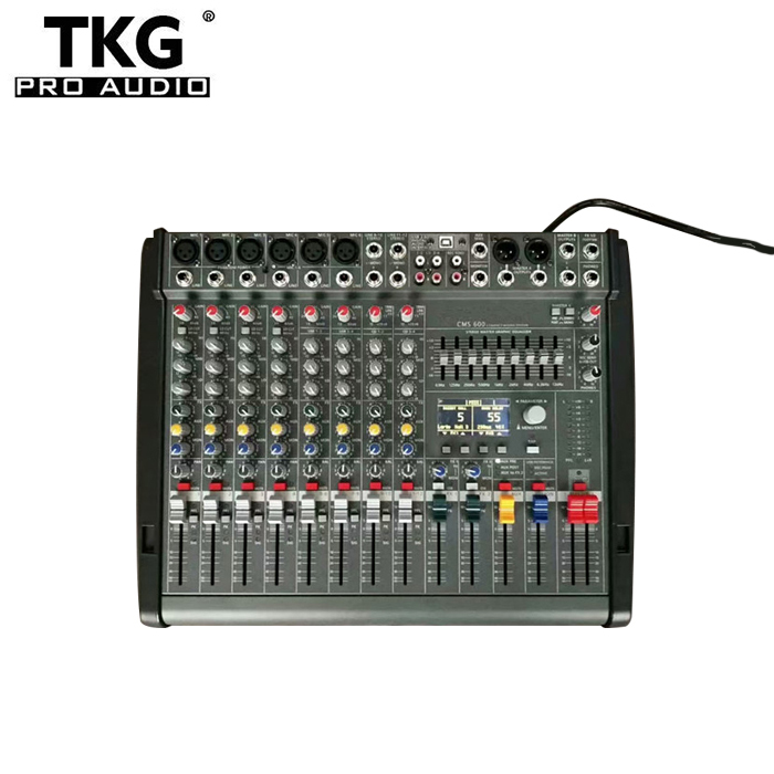 TKG CMS600 CMS600-3 with Plastic cover performance stage sound audio speaker 6 channel professional mixing console mixer audio