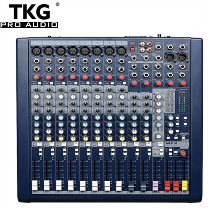 TKG MFX8/2 professional audio power mixer small audio mini mixer console 8-channel audio mixer