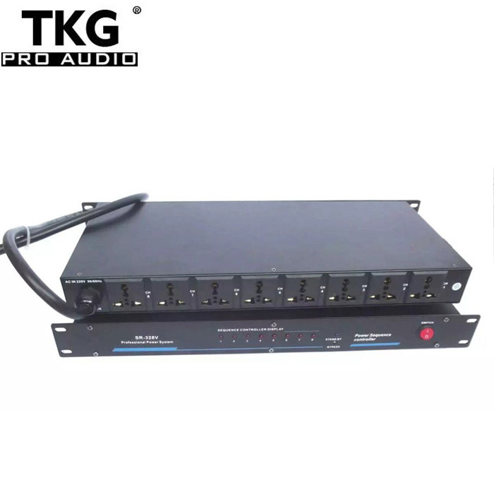 TKG good quality sound system stage performance karaoke 30A DJ SR328 power sequencer