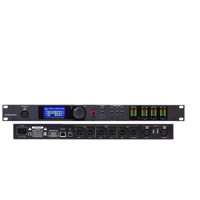 Audio Processor PA2 2 Input 6 Output Professional Audio Processor stage performance audio processor speaker processor