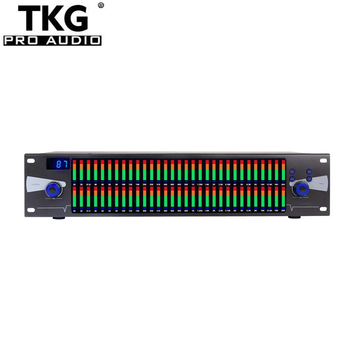 TKG EQ-331 Dual-Channel Professional Digital Crossover 31-Band System Sound Equalizer Audio Graphic Equalizer For Stage Concert