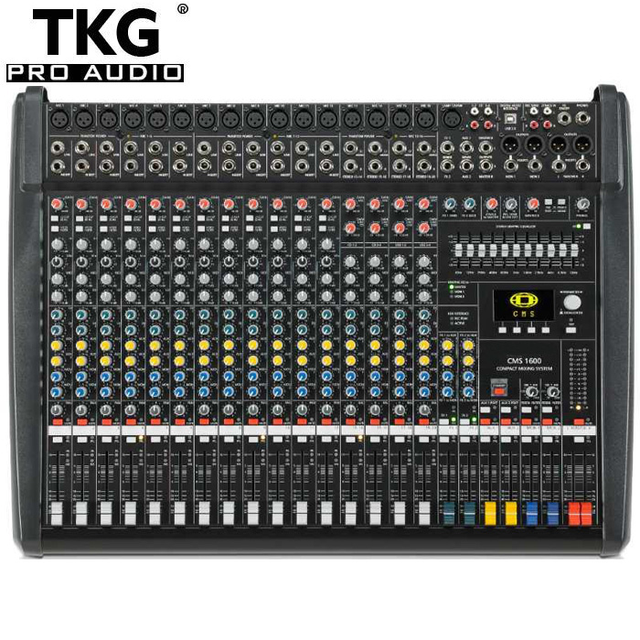 TKG Quality CMS1600-3 Sound Audio Console Mixer Dynacord DSP Effector DJ Controller