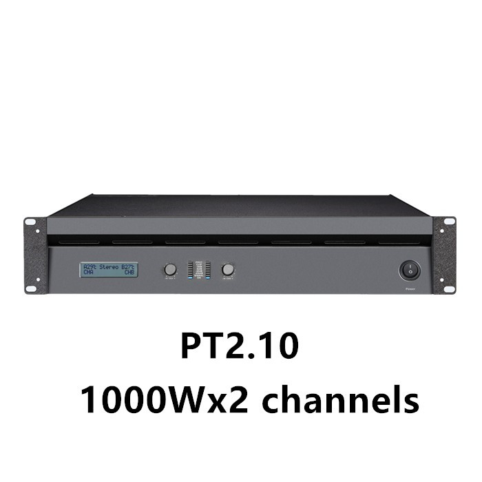 PT2.10 performance sound system transformer class d 2 channels power amplifier 1000w