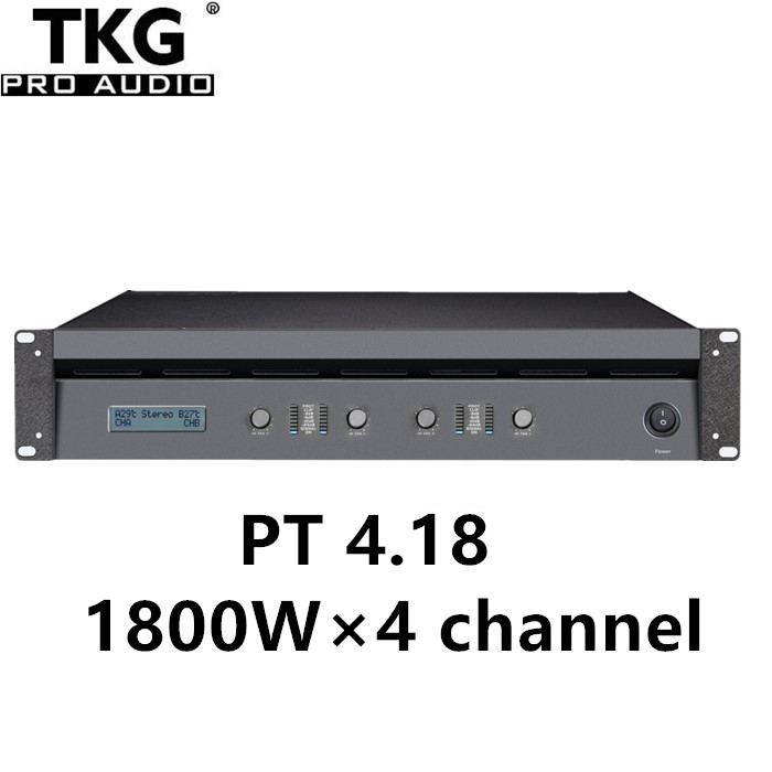 TKG PT4.18 1800W transformer sound power audio 4 channels speaker line array subwoofer professional amplifier