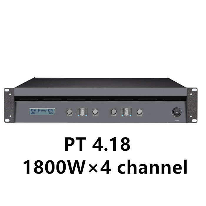 PT4.18 1800W transformer sound power audio 4 channels speaker line array subwoofer professional amplifier