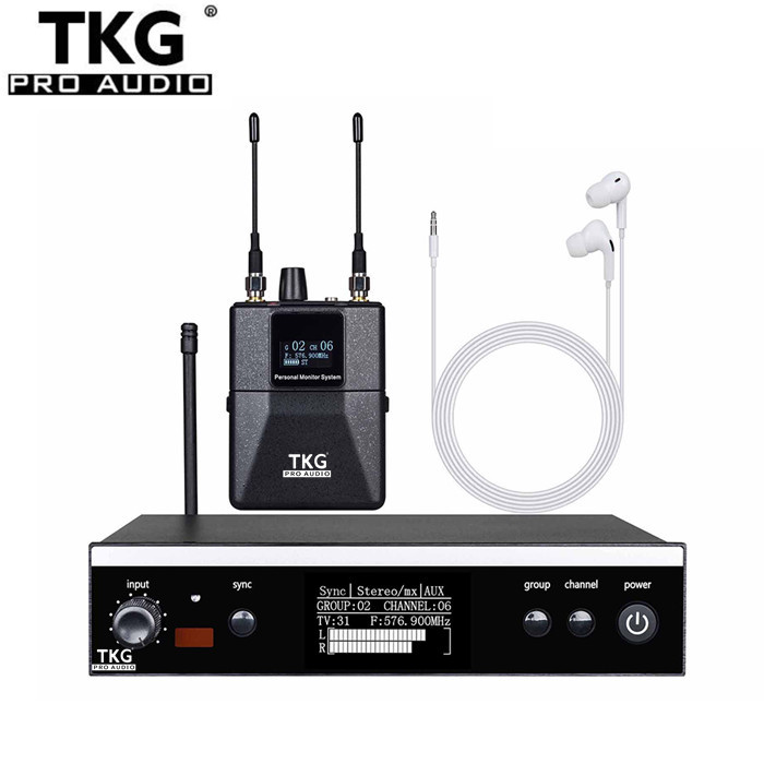 TKG 566-590mhz In-Ear Monitoring System sound auido Equipment PSM300 Stage Personal wireless stereo in ear monitor For Bands