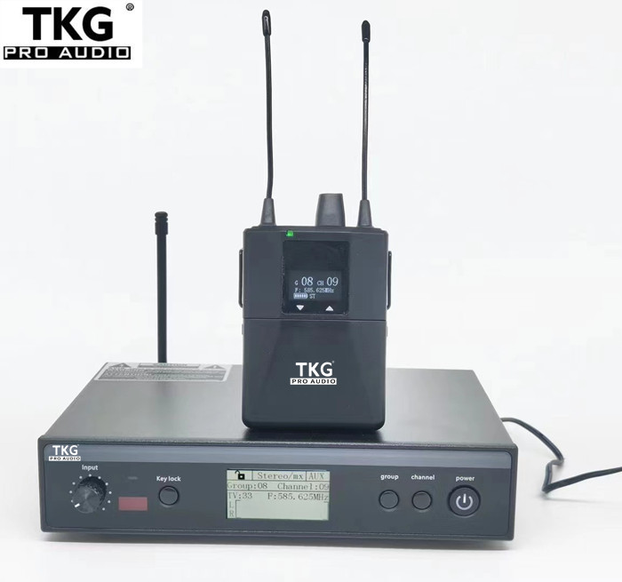TKG 560-590MHz new model stereo personal monitor system PSM300 with 1 receiver headphones stage wireless in ear monitor system