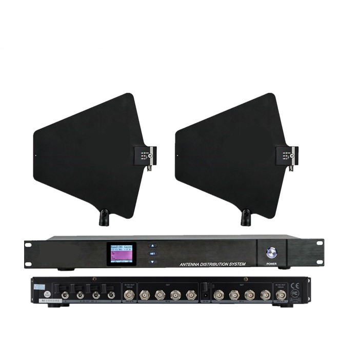 TKG-873 500-950MHz 4 Channel Antenna Distributor Microhone Splitter Collector for Wireless Mic antenna distribution system